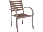 SERRANO SET ΚΗΠΟΥ: ΤΡΑΠΕΖΙ + 6 ΠΟΛΥΘΡΟΝΕΣ, ΜΕΤΑΛΛΟ ΒΑΦΗ SAND BEIGE, POLYWOOD ΚΑΡΥΔΙ