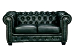 CHESTERFIELD BIRMINGHAM ΚΑΝΑΠΕΣ 2ΘΕΣΙΟΣ ΣΑΛΟΝΙΟΥ ΚΑΘΙΣΤΙΚΟΥ,ΔΕΡΜΑ ANTIQUE GREEN