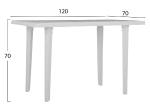 ΤΡΑΠΕΖΙ ΠΛΑΣΤΙΚΟ 70X120X70εκ. ΛΕΥΚΟ 303002034