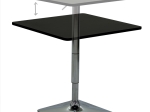 ΤΡΑΠΕΖΙ ΜΠΑΡ VEGAS PAKOWORLD MDF ΜΑΥΡΟ-ΠΟΔΙ ΧΡΩΜΙΟΥ 70X70X70-91.5ΕΚ
