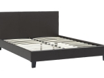 ΚΡΕΒΑΤΙ NEVIL PAKOWORLD ΔΙΠΛΟ 150X200 PU ΣΚΟΥΡΟ ΚΑΦΕ ΜΑΤ