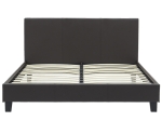 ΚΡΕΒΑΤΙ NEVIL PAKOWORLD ΔΙΠΛΟ 150X200 PU ΣΚΟΥΡΟ ΚΑΦΕ ΜΑΤ