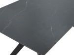 ΤΡΑΠΕΖΙ OLIVET PAKOWORLD SINTERED STONE ΜΑΥΡΟ ΜΑΡΜΑΡΟΥ-ΜΑΥΡΟ 180X90X75ΕΚ