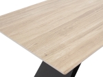 ΤΡΑΠΕΖΙ SABRINA PAKOWORLD SINTERED STONE SONOMA-ΜΑΥΡΟ 180X90X75ΕΚ