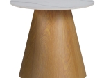 ΒΟΗΘΗΤΙΚΟ ΤΡΑΠΕΖΙ SOLEIRE INART ΛΕΥΚΟ ΜΑΡΜΑΡΟΥ SINTERED STONE Φ50X46ΕΚ
