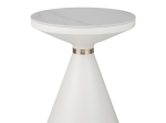 ΒΟΗΘΗΤΙΚΑ ΤΡΑΠΕΖΙΑ COOZLIN INART SINTERED STONE ΣΕ ΑΠΟΧΡΩΣΗ ΛΕΥΚΟ ΜΑΡΜΑΡΟΥ ΜΕ ΛΕΥΚΟ-ΧΡΥΣΟ ΜΕΤΑΛΛΟ