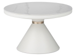 ΒΟΗΘΗΤΙΚΑ ΤΡΑΠΕΖΙΑ COOZLIN INART SINTERED STONE ΣΕ ΑΠΟΧΡΩΣΗ ΛΕΥΚΟ ΜΑΡΜΑΡΟΥ ΜΕ ΛΕΥΚΟ-ΧΡΥΣΟ ΜΕΤΑΛΛΟ