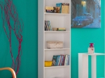 ΒΙΒΛΙΟΘΗΚΗ MAX PAKOWORLD ΣΕ ΛΕΥΚΟ ΧΡΩΜΑ 58X23X170ΕΚ