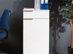 ΝΤΟΥΛΑΠΙ CHAD PAKOWORLD ΤΡΟΧΗΛΑΤΟ ΜΕ ΣΥΡΤΑΡΙ ΛΕΥΚΟ GLOSS 50X40X100ΕΚ