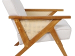 ΠΟΛΥΘΡΟΝΑ CLAUDIA PAKOWORLD ΥΦΑΣΜΑ ΜΠΕΖ-PE RATTAN-RUBBERWOOD ΦΥΣΙΚΟ
