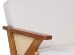 ΠΟΛΥΘΡΟΝΑ CLAUDIA PAKOWORLD ΥΦΑΣΜΑ ΜΠΕΖ-PE RATTAN-RUBBERWOOD ΦΥΣΙΚΟ