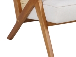 ΠΟΛΥΘΡΟΝΑ CLAUDIA PAKOWORLD ΥΦΑΣΜΑ ΜΠΕΖ-PE RATTAN-RUBBERWOOD ΦΥΣΙΚΟ
