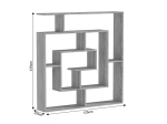 ΒΙΒΛΙΟΘΗΚΗ NARDY PAKOWORLD SONOMA 125X22X129ΕΚ
