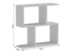 ΒΟΗΘΗΤΙΚΟ ΤΡΑΠΕΖΙ KORA PAKOWORLD ΜΕΛΑΜΙΝΗΣ ΓΚΡΙ OAK 60X20X60ΕΚ
