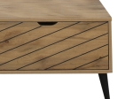 ΤΡΑΠΕΖΙ ΣΑΛΟΝΙΟΥ THELMA PAKOWORLD SONOMA ΜΕΛΑΜΙΝΗΣ 120X60X41.6ΕΚ