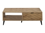 ΤΡΑΠΕΖΙ ΣΑΛΟΝΙΟΥ THELMA PAKOWORLD SONOMA ΜΕΛΑΜΙΝΗΣ 120X60X41.6ΕΚ