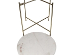 ΤΡΑΠΕΖΑΚΙ ARTELIBRE ΛΕΥΚΟ ΜΑΡΜΑΡΟ/ΜΕΤΑΛΛΟ 40X40X40CM