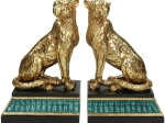 ΒΙΒΛΙΟΣΤΑΤΗΣ ARTELIBRE ΛΕΟΠΑΡΔΑΛΗ ΧΡΥΣΟ POLYRESIN 24X10.5X20CM ΣΕΤ 2ΤΜΧ