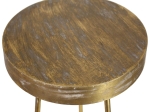 ΤΡΑΠΕΖΑΚΙ ARTELIBRE ΧΡΥΣΟ ΜΕΤΑΛΛΟ 42.5X42.5X98CM