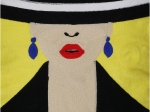 ΜΑΞΙΛΑΡΙ ARTELIBRE ΓΥΝΑΙΚΑ ΠΟΛΥΧΡΩΜΟ ΒΑΜΒΑΚΕΡΟ 45X45CM