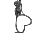 ΓΛΥΠΤΟ ΚΑΡΔΙΑ "STAND BY ME" COUPLE MOTIF ΣΙΔΕΡΟ ANTHRACITE ΑΣΗΜΕΝΙΟ PU 11X5X23CM