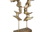 ΔΙΑΚΟΣΜΗΤΙΚΟ ARTELIBRE ΠΡΟΣΩΠΑ ΧΡΥΣΟ POLYRESIN 22.5X7.5X31CM