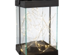 ΦΑΝΑΡΙ (LED) 'GLORIE' ΣΥΝΘΕΤΙΚΟ ΜΑΥΡΟ 13X14X30CM