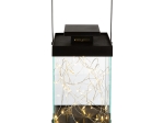 ΦΑΝΑΡΙ (LED) 'GLORIE' ΣΥΝΘΕΤΙΚΟ ΜΑΥΡΟ 13X14X30CM