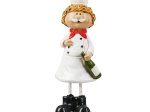 ΦΙΓΟΥΡΑ COOK "STAR CHEF" ΠΟΛΥΡΕΖΙΝΗ ΛΕΥΚΟ PU PCS. ASSORTED 4.5X4.5X13CM