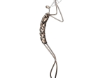 ΦΙΓΟΥΡΑ ΜΟΥΣΙΚΟΣ 'RIBBON' ΜΕΤΑΛΛΟ ΜΠΡΟΝΖΕ 5X15X54CM