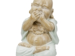 ΦΙΓΟΥΡΑ BUDDHA "MEDITATION" ΠΟΛΥΡΕΖΙΝΗ ECRU PU 12 PCS. ASSORTED 6X5X9.5CM