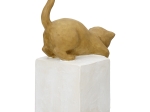 ΦΙΓΟΥΡΑ CAT "CHARLIE" ΠΟΛΥΡΕΖΙΝΗ BROWN PU 4 11X7.5X18.5CM