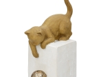 ΦΙΓΟΥΡΑ CAT "CHARLIE" ΠΟΛΥΡΕΖΙΝΗ BROWN PU 4 11X7.5X18.5CM