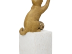 ΦΙΓΟΥΡΑ CAT "CHARLIE" ΠΟΛΥΡΕΖΙΝΗ BROWN PU 4 7.5X8.5X19.5CM