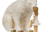 ΦΙΓΟΥΡΑ BEAR CHILD "ANIMAL LOVER" CHILD MOTIF ΠΟΛΥΡΕΖΙΝΗ ECRU PU 20X10X11.5CM