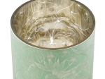 ΦΑΝΑΡΙ ΚΑΤΑΙΓΙΔΑΣ CYLINDRICAL "TROPIC" LEAF MOTIF ΓΥΑΛΙΝΟ ΠΡΑΣΙΝΟ PINK PU PCS. ASSORTED H. 125 CM D. 10 CM