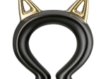 ΦΙΓΟΥΡΑ ΓΑΤΑ 'CATTY' ΚΕΡΑΜΙΚΟ ΜΑΥΡΟ/ΧΡΥΣΟ 6X11X17CM