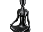 ΦΙΓΟΥΡΑ ΓΥΝΑΙΚΑ 'MEDITATION' ΠΟΛΥ ΜΑΥΡΟ 2ΤΜΧ 12X16X29CM