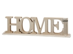 LETTERING "HOME" ΞΥΛΟ ECRU PU 4 47X7.5X12.5CM