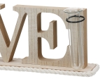 LETTERING "LOVE" ΞΥΛΟ ECRU PU 4 41X7.5X12.5CM