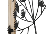 WALL RELIEF "DANDELION" ΜΕΤΑΛΛΟ ΜΑΥΡΟ PU 30X3X40CM