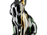  FIGURE DOG BULLDOG ΚΕΡΑΜΙΚΟ ΠΟΛΥΧΡΩΜΟ ΜΑΥΡΟ 15X10X19CM 15X10X19CM