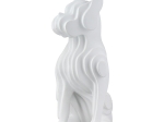  FIGURE DOG SYNTHETIC RESIN WHITE 8X12X22CM 8X12X22CM