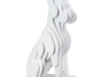  FIGURE DOG SYNTHETIC RESIN WHITE 8X12X22CM 8X12X22CM