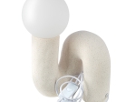  ΕΠΙΤΡΑΠΕΖΙΟ ΦΩΤΙΣΤΙΚΟ ORGANIC CERAMIC BEIGE WHITE 18X17X30CM 18X17X30CM