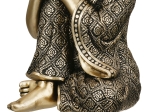  FIGURE BUDDHA SYNTHETIC RESIN ΧΡΥΣΟΧΡΩΜΟ 10X10X17CM 10X10X17CM