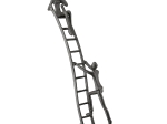  ΓΛΥΠΤΙΚΗ ΣΚΑΛΑ ΜΕΤΑΛΛΙΚΗ ΣΚΟΥΡΟ ΚΑΦΕ 17X6X34CM 17X6X34CM