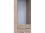 ΝΤΟΥΛΑΠΑ ΡΟΥΧΩΝ LILA PAKOWORLD ΔΙΦΥΛΛΗ SONOMA 77.5X49.5X203.5ΕΚ