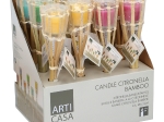 ΚΕΡΙ ΠΥΡΣΟΣ CITRONELLA ΜΠΑΜΠΟΥ ΣΕ 6 ΧΡΩΜΑΤΑ ARTI CASA