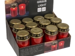 ΚΕΡΙ ΑΦΙΕΡΩΣΗΣ ΜΕ LED ΚΟΚΚΙΝΟ/ΧΡΥΣΟ ΠΛΑΣΤΙΚΟ 7X12.5CM ΜΠΑΤΑΡΙΑΣ